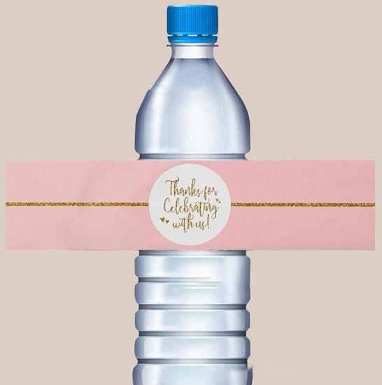 Self Adhesive Water Bottle Sticker