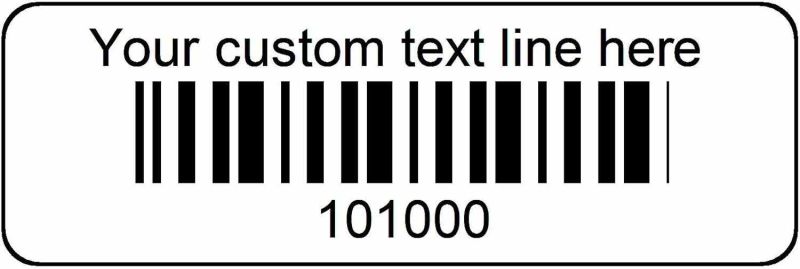 Sequential Number Barcode Sticker
