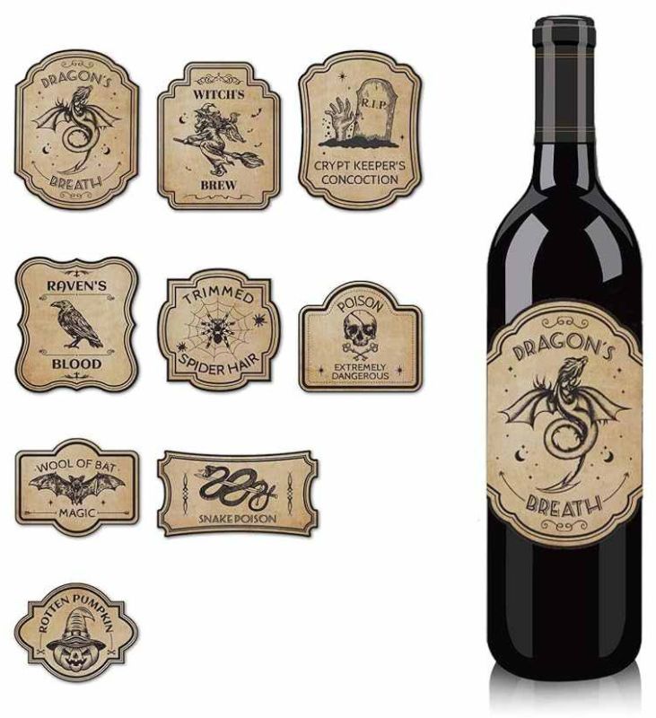 Waterproof Adhesive Wine Bottle Label