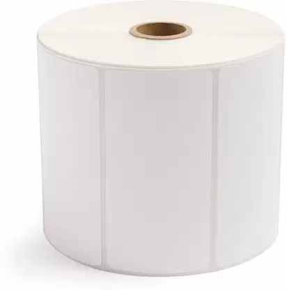 White Paper Barcode Label Sticker