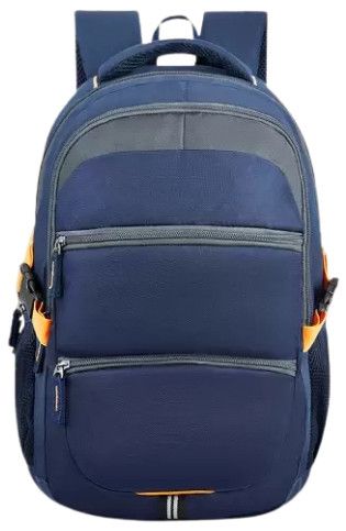 Blue Plain Backpack Bag