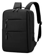 Polyester Black Office Backpack Bag