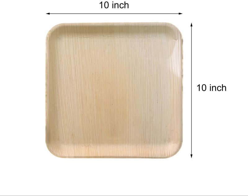 10 Inch Square Areca Leaf Plate