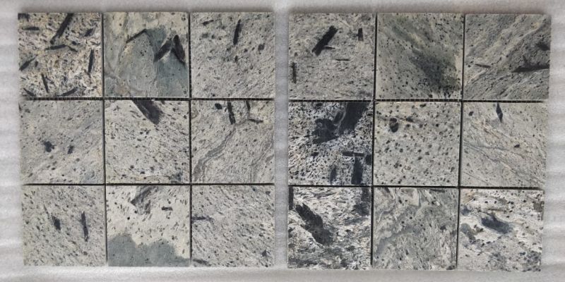 100x100x10mm Zera Green Polished Mosaic Tile