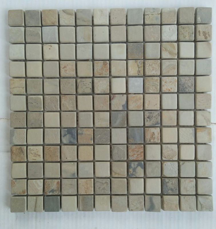 300x300mm Autumn Tumbled Designer Mosaic Tile