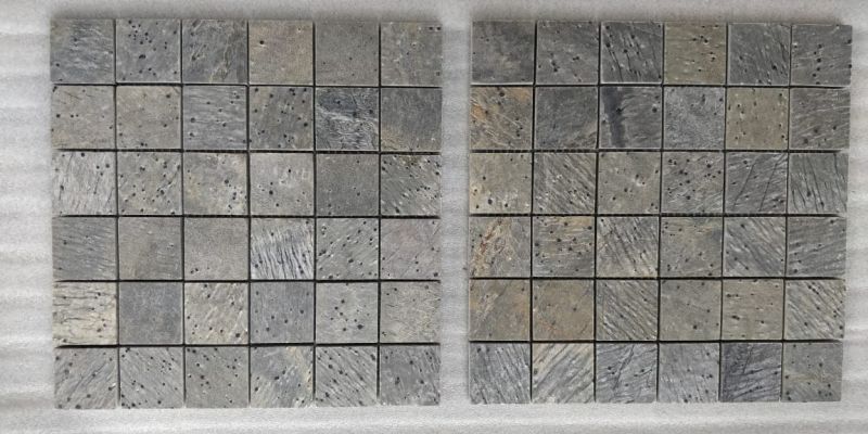 50x50x10mm Deoli Green Polished Mosaic Tile