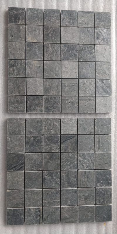 50x50x10mm Grey Polished Mosaic Tile
