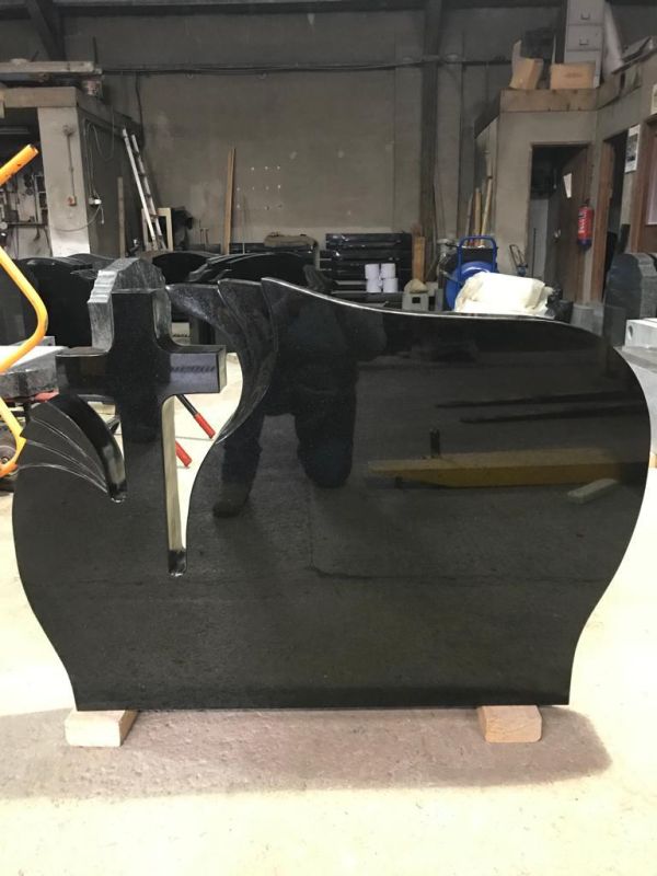 Black Cross Granite Monument