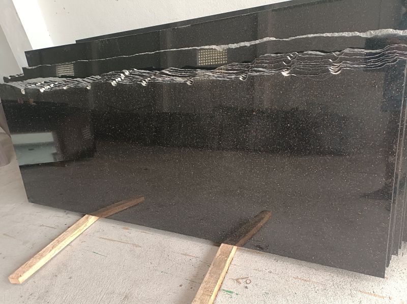 Black Galaxy Granite Slab