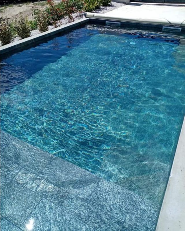 Zeera Green Swiming Pool Slate Tile
