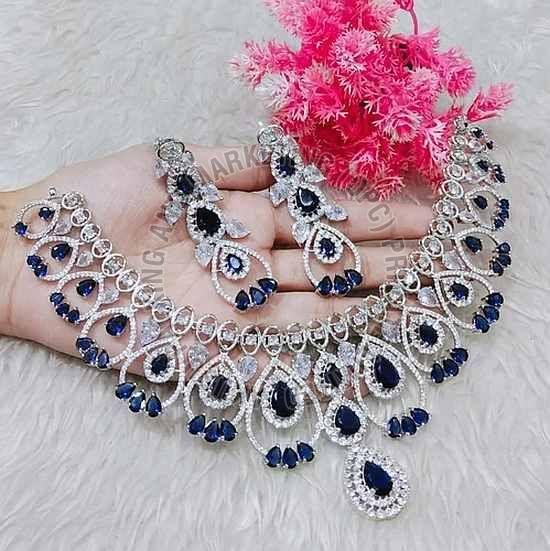 American Diamond Party Necklace Set