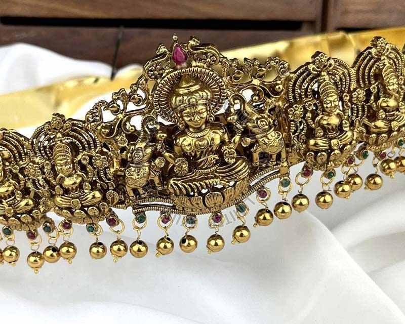 Antique Temple Design Waist Belt