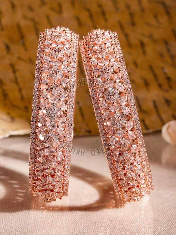 Designer Rose Gold Plated Bangle