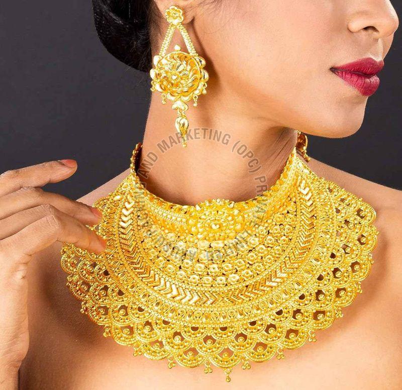 Gold Plated Bridal Necklace Set
