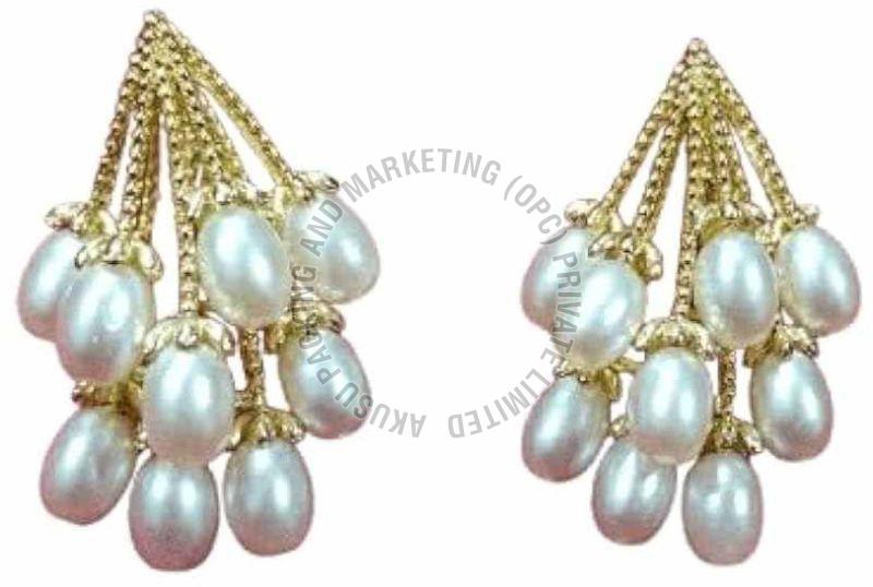 Gold Plated Pearl Drop Earring