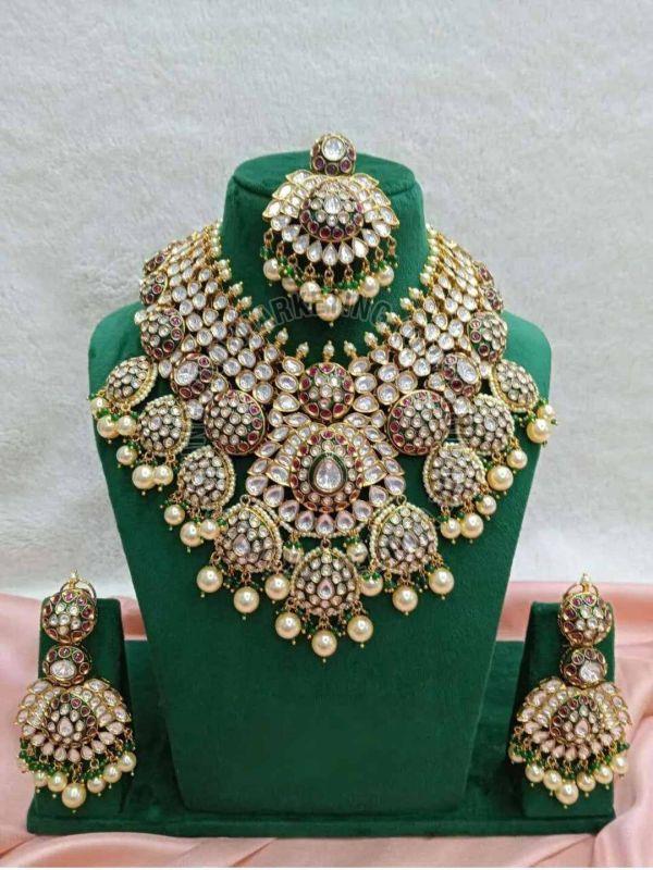Heavy Kundan Polki Bridal Set
