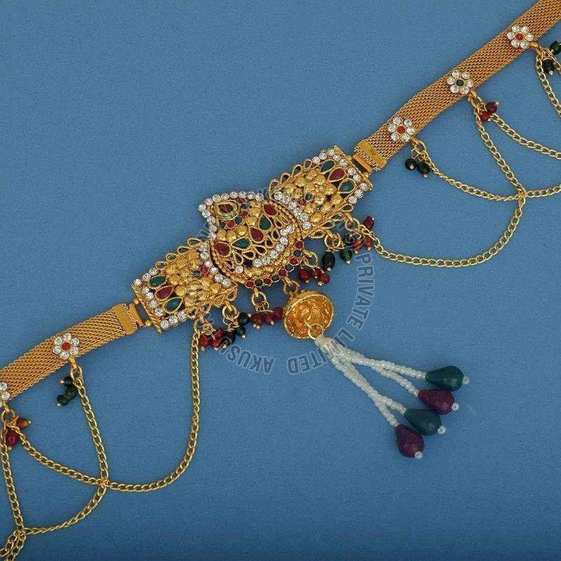 Meenakari Work Traditional Kamarbandh Waist Belt