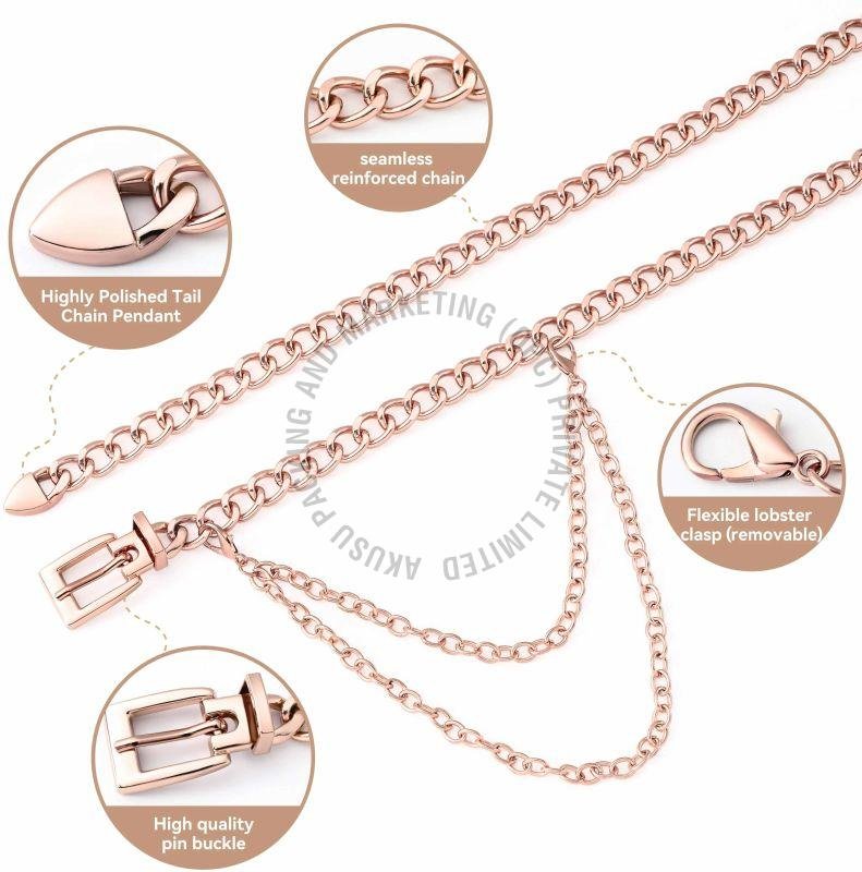Rose Gold Plated Modern Waist Belt