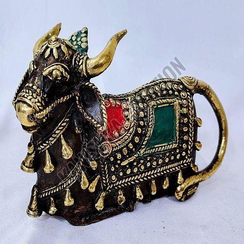Brass Nandi Statue