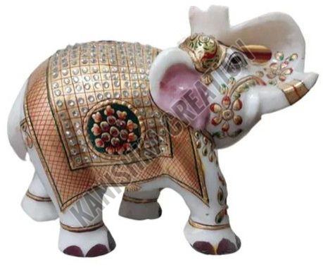 Decorative Marble Elephant Sculpture
