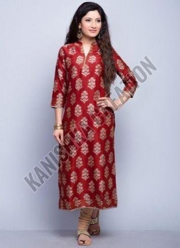 Ladies Designer Silk Kurti
