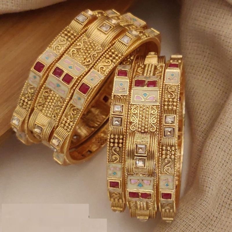 Brass Stylish Bangle Set