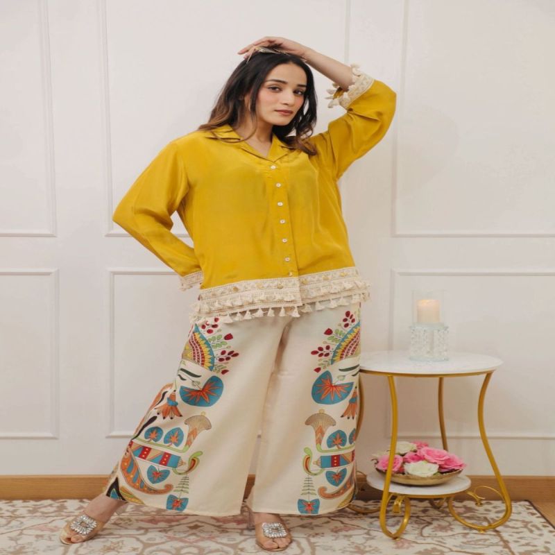 Ladies Yellow Co Ord Set