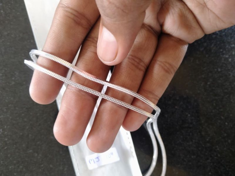 Modern Minimalist Silver Women Anklet