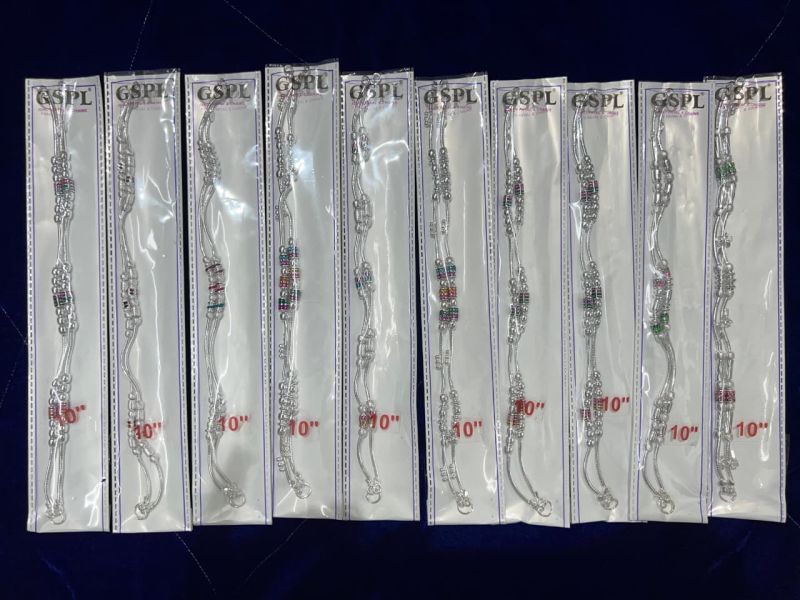 Trendy Sterling Silver Girls Anklets