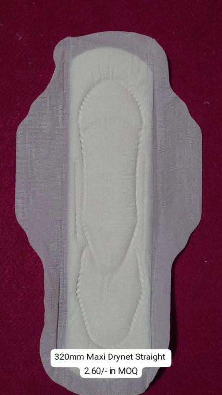 320mm White Smooth Cotton Sanitary Pad