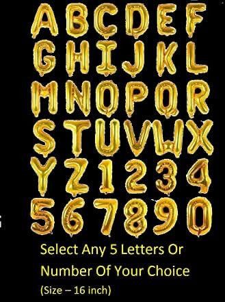 Alphabet Numeric Foil Balloon