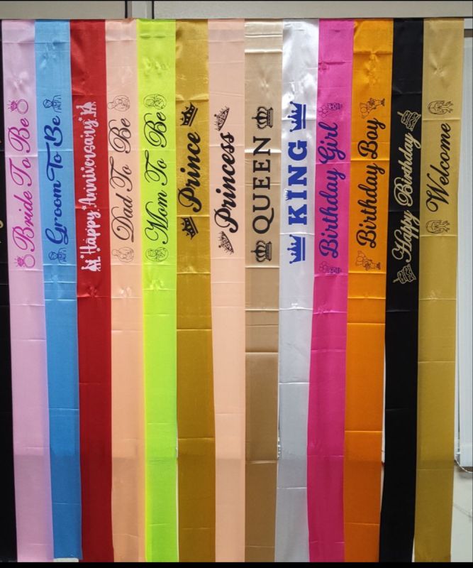 Multicolor Cotton Plain Sash