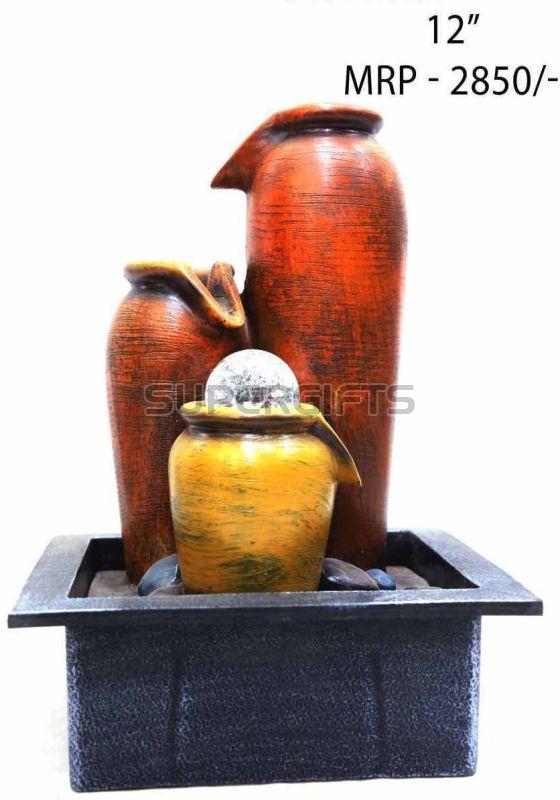 3 Step Multicolor Polyresin Water Fountain