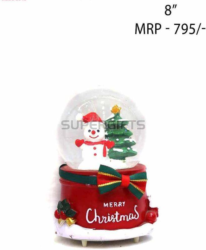 8 Inch LED Snow Globe Christmas Crystal Ball
