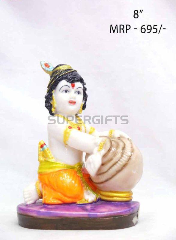 8 Inch Resin Krishna God Statue