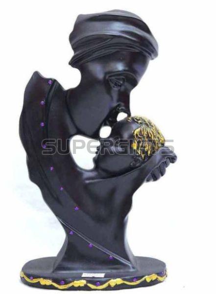 Mother Child Metal Statue