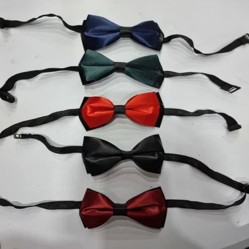 Mens Plain Satin Bow Ties