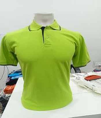 Green Honeycomb Matty Polo T Shirt