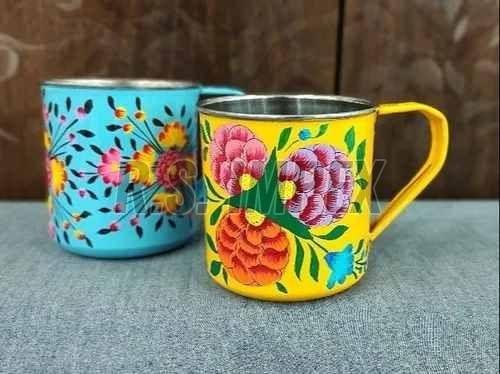 Hand Painted Stainless Steel Mug
