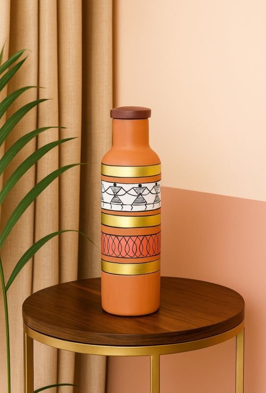 Handcrafted Terracotta Water Bottle