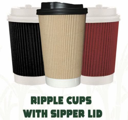 Disposable Ripple Cup With Lid