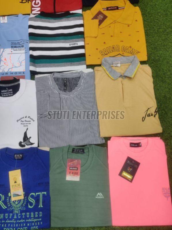 Mens Multicolor Cotton T Shirt