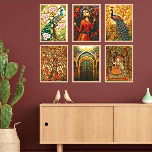 Six Madhubani Painting