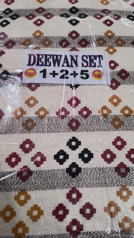 Fancy Printed Stripe Floral Deewan Set