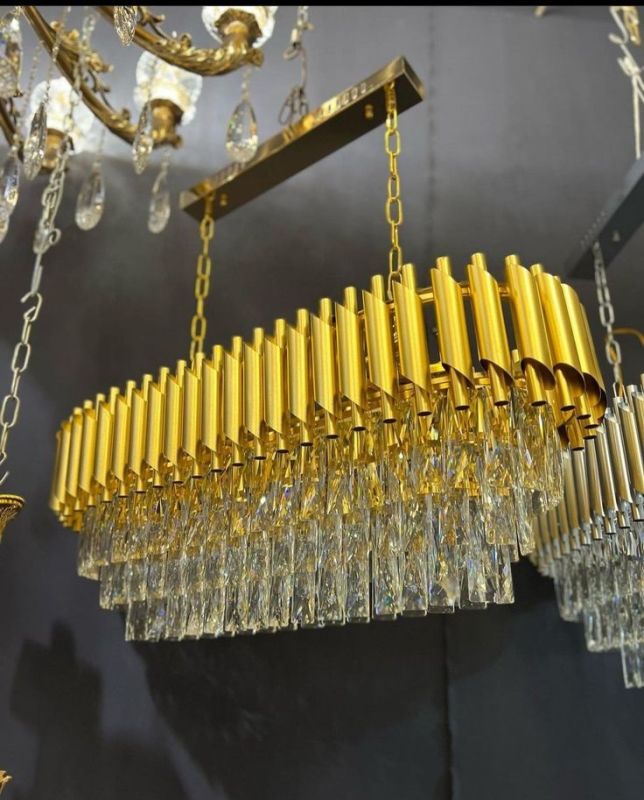 Golden Luxury Golden Crystal Chandelier