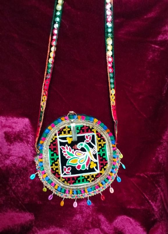 Ethnic Embroidered Shoulder Side Bag