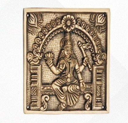 Astalaxmi Square Antique Relief Plaque