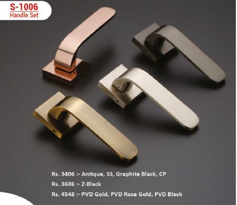 EDGE S-1006 Modern Square Mortise Door Handle Set
