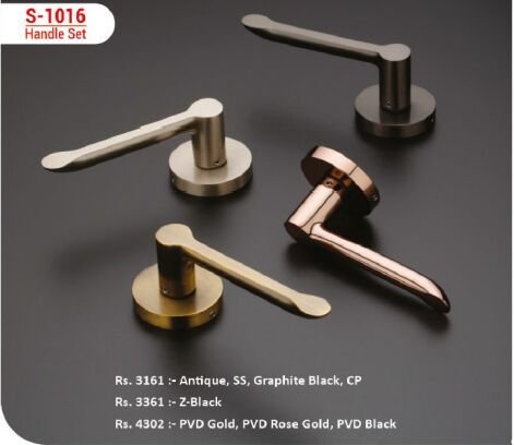 EDGE S-1016 Modern Round Mortise Door Handle Set