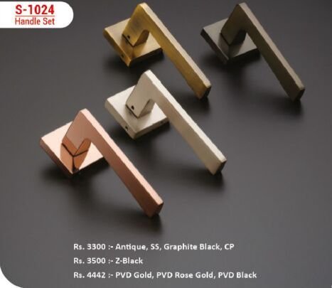 EDGE S-1024 Modern L-Shaped Mortise Door Handle Set